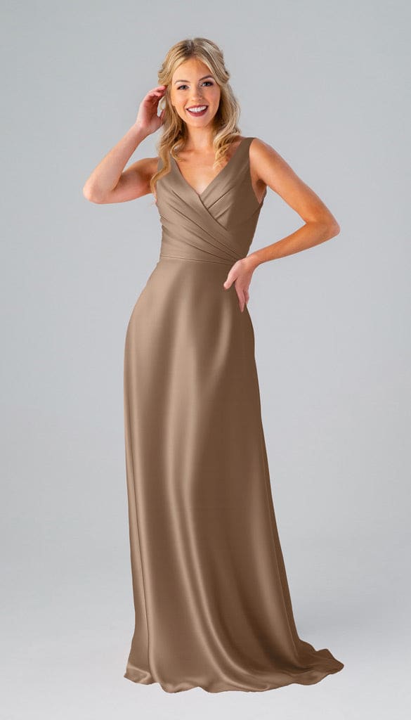 Kristen Luxe Satin Bridesmaids Dress