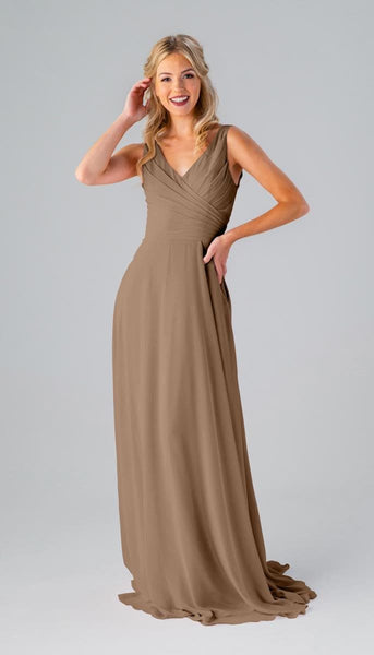kristen's formal dresses Wholesa A-line Crew Neck Tea Length formal dresses Bridesmaid Dresses –  CNTNZ Dresses Wholesale