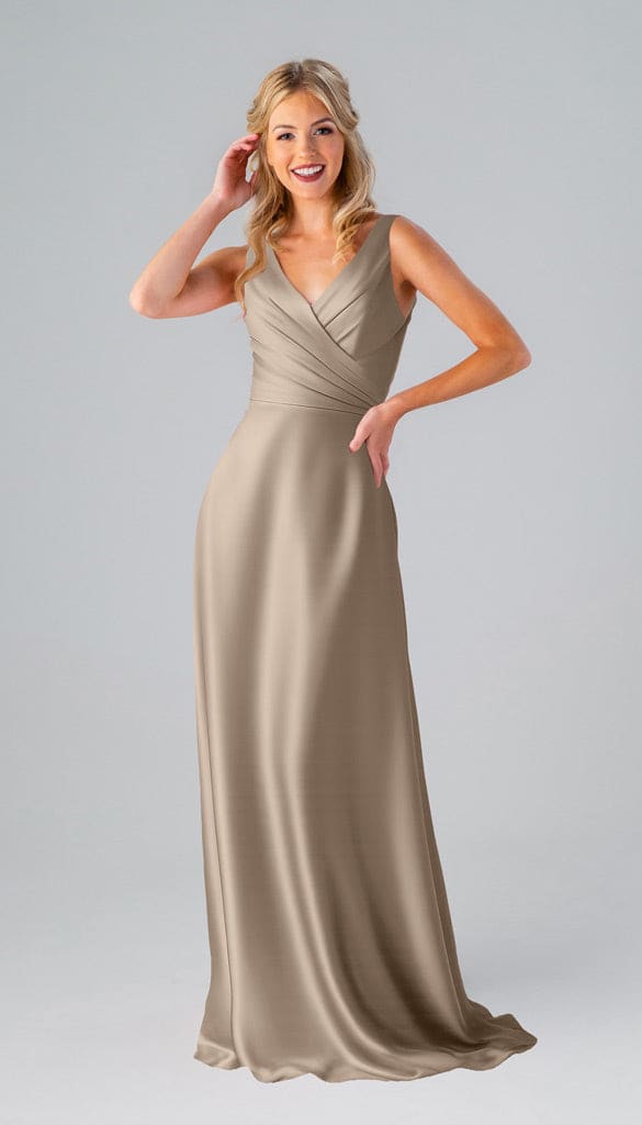 Kristen Luxe Satin Bridesmaids Dress