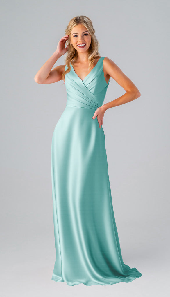 satin teal bridesmaid dresses Dark Teal Bridesmaid Dress Matte Satin Size Medium