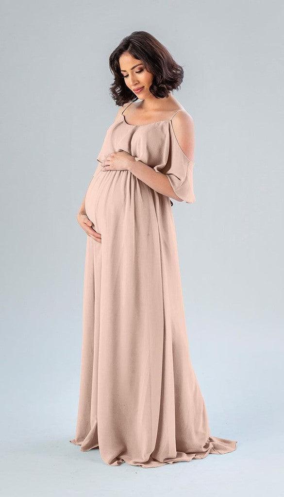 Sale Ready-to-Ship Maternity Bridesmaid Dress | Kennedy Blue M14 / Latte Sale Ready-to-Ship Maternity Bridesmaid Dress | Kennedy Blue M14 / Latte
