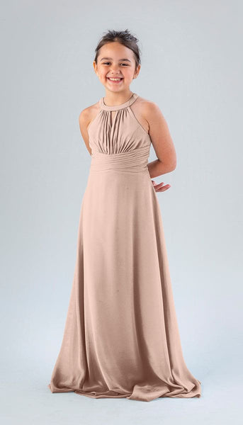 Kennedy Blue Lanie Junior Bridesmaid Dress Latte