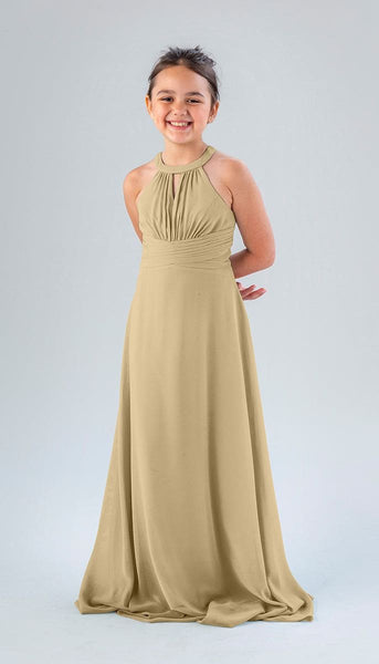 ebay junior bridesmaid dresses Gorgeous Halter Chiffon Junior Bridesmaid Dress main image 1