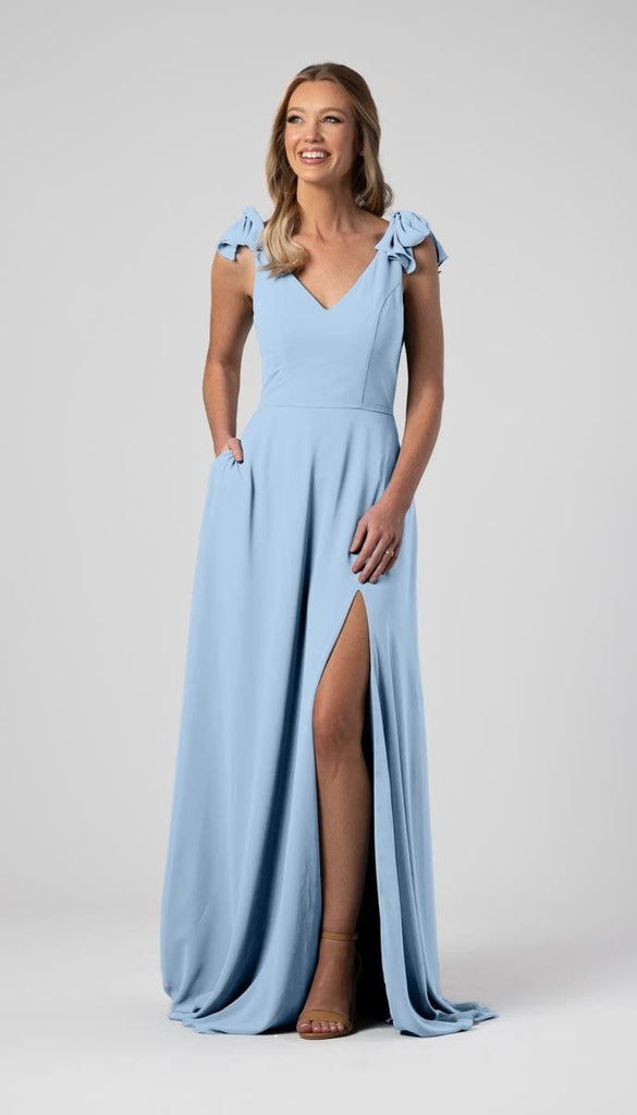 Leah Bow Sleeves Bridesmaid Dress