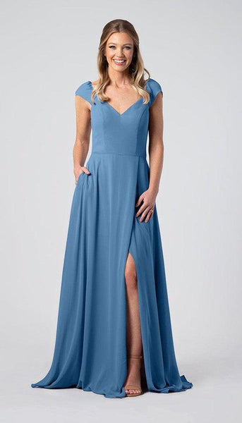 Lily Puff Sleeves Chiffon Bridesmaid Dress