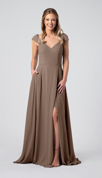 Lily Puff Sleeves Chiffon Bridesmaid Dress