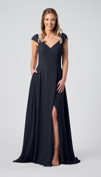 Lily Puff Sleeves Chiffon Bridesmaid Dress