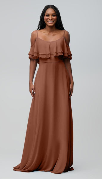 Logan Chiffon Bridesmaids Dress | Kennedy Blue Silver