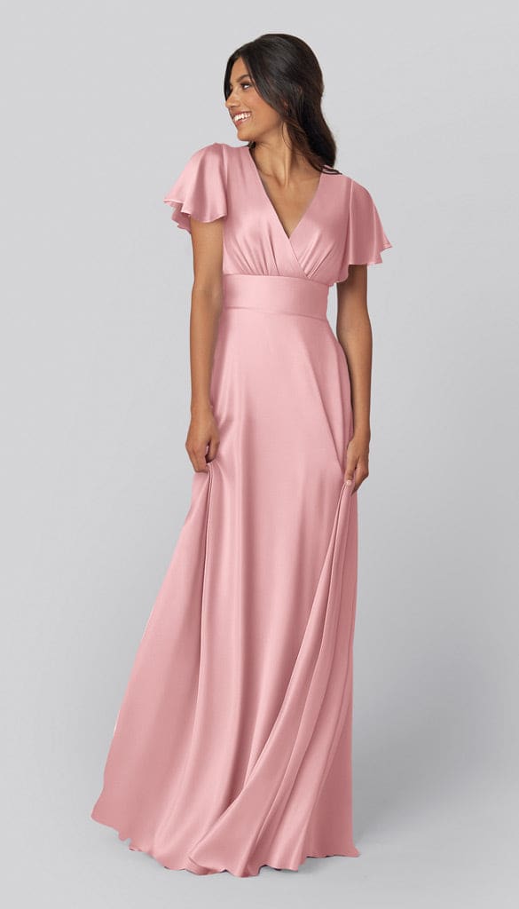 luca bridesmaid dresses Eden Strapless Maxi Dress