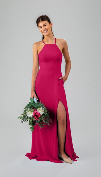 luna bridesmaid dresses TH&TH Luna One Shoulder Bridesmaid Dress in Dusty Blue Tulle main image 1