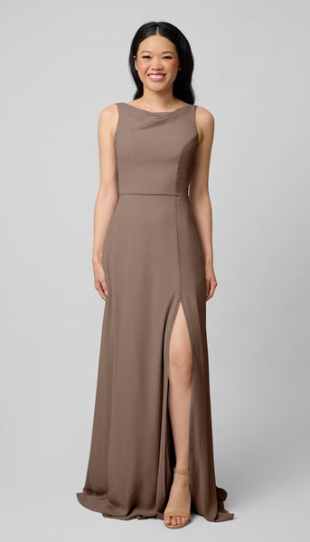 Margot High Neck Bridesmaids Dress | Kennedy Blue Silver Margot High Neck Bridesmaids Dress | Kennedy Blue Silver