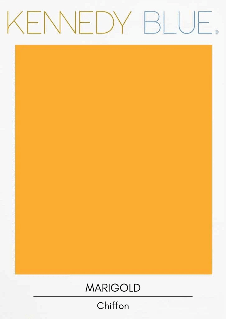 Marigold|Flat Chiffon Fabric Swatches Color Swatch