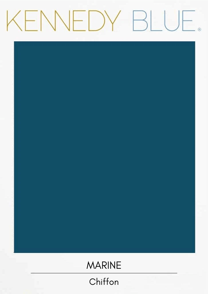Marine|Flat Chiffon Fabric Swatches Color Swatch