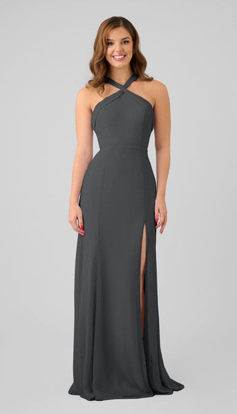 mercury grey bridesmaid dresses Mary sleek Modern dress The pleated design adds Ecom Style:AP1E212608 Fresh Lemons | Black