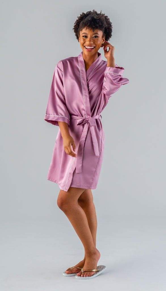 Standard and Plus Satin Bridal and Bridesmaid Robes