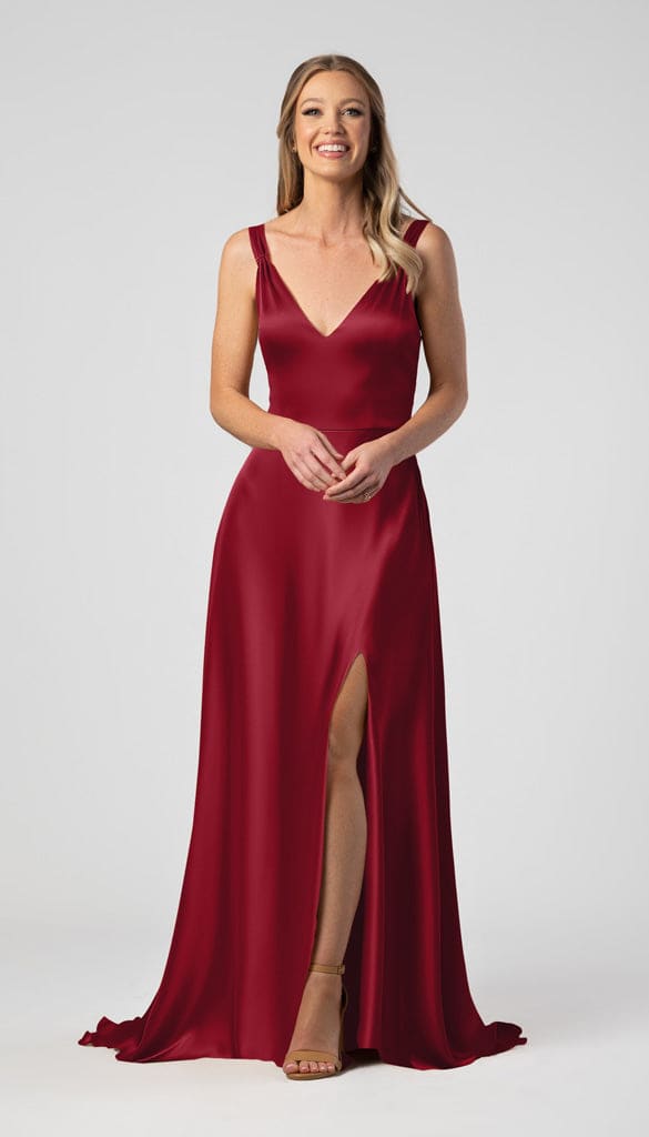 Meg Luxe Satin Bridesmaid Dress
