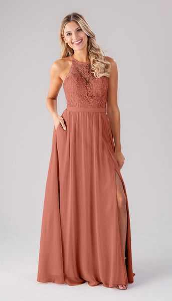 Melanie Embroidered Lace Bridesmaid Dress