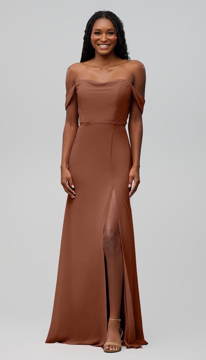 Mia Structured Chiffon Bridesmaid Dress