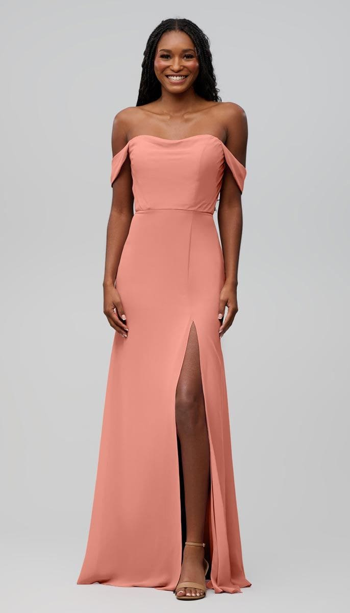 open lace back dress Champagne Sheath Satin Long Mismatch Bridesmaid Dress Champagne / 2 / A
