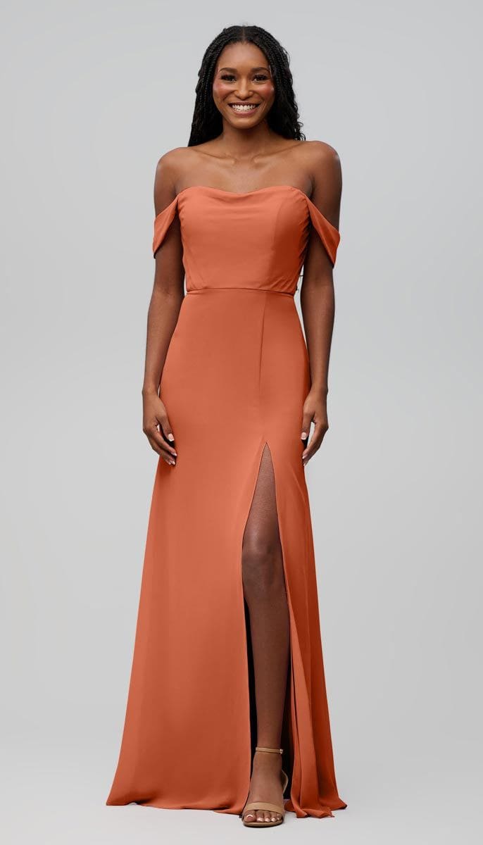 Mia Structured Chiffon Bridesmaid Dress