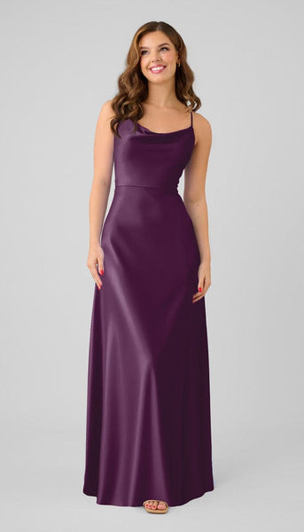 satin purple bridesmaid dresses Miller adjustable fit luxe dress while the backless design Women's Black Button Down SaleBoostWK25-AU Size:EU 37 / US 6