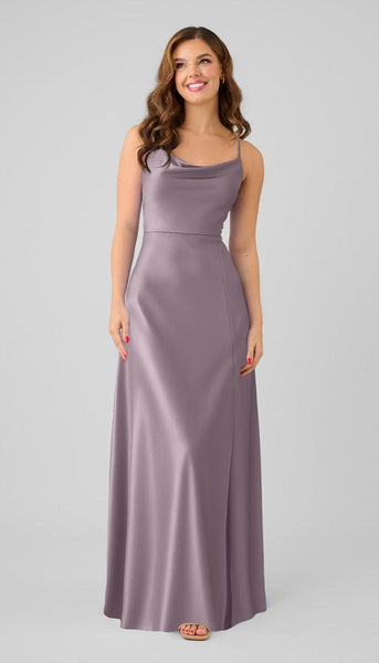 french bridesmaid dresses Miller adjustable fit luxe satin dress Satin