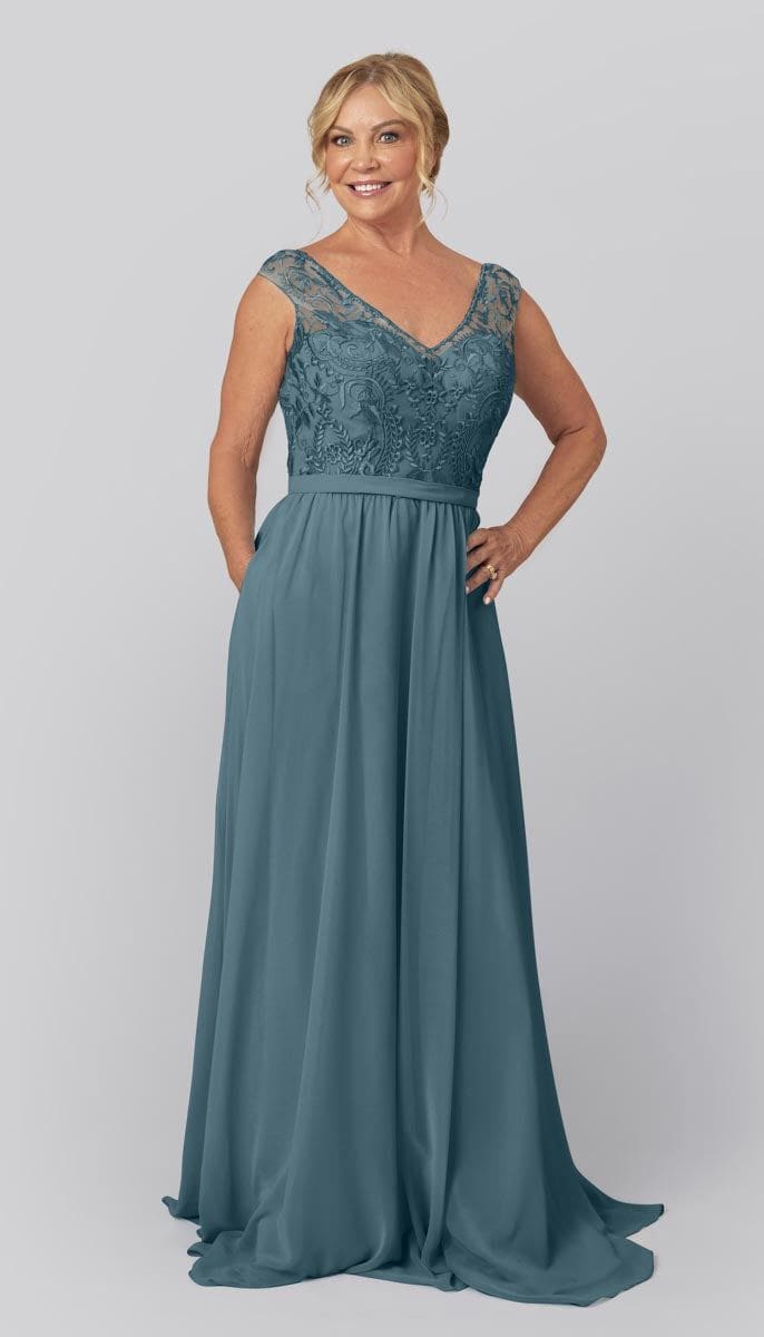 Morgan Mothers Dress | Kennedy Blue Slate Blue Morgan Mothers Dress | Kennedy Blue Slate Blue
