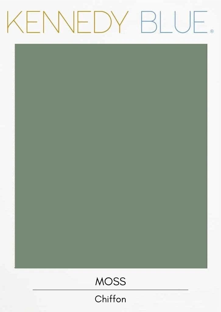 Moss|Flat Chiffon Fabric Swatches Color Swatch