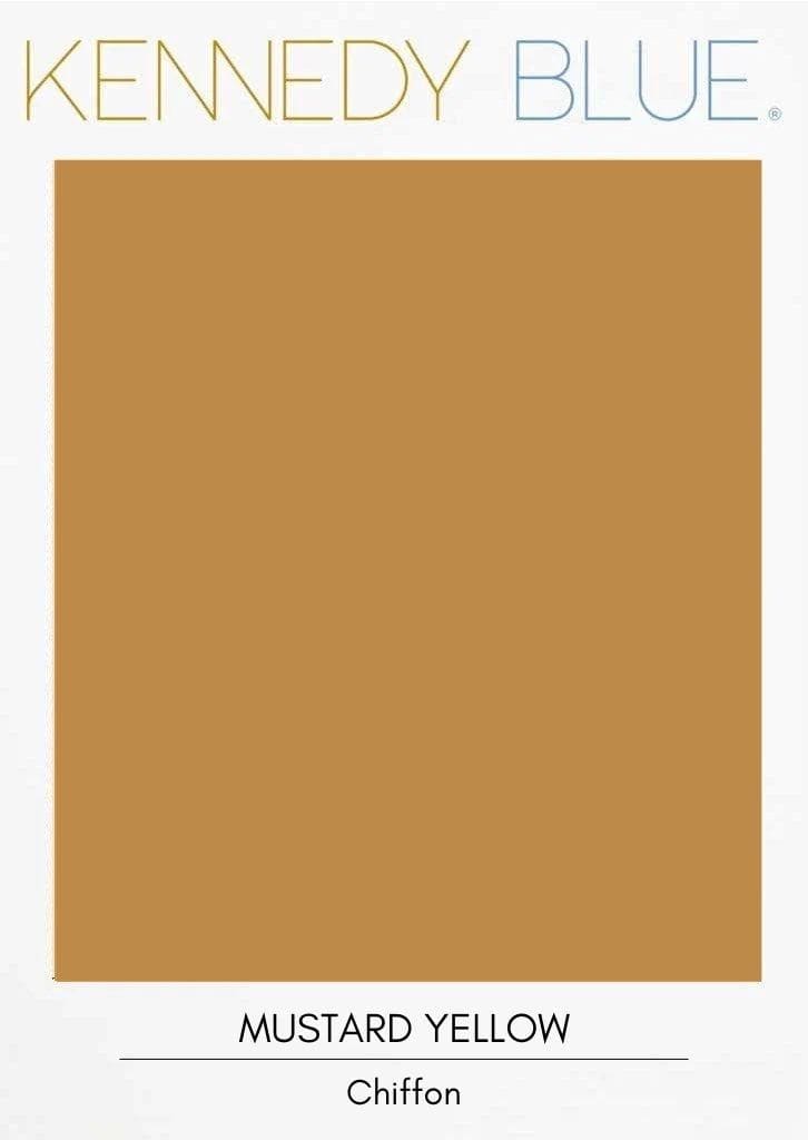 Mustard Yellow|Flat Chiffon Fabric Swatches Color Swatch