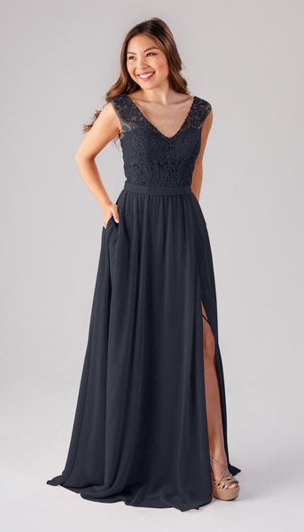 Natalie Beaded Bridesmaid Dress | Kennedy Blue Steel Blue Natalie Beaded Bridesmaid Dress | Kennedy Blue Steel Blue