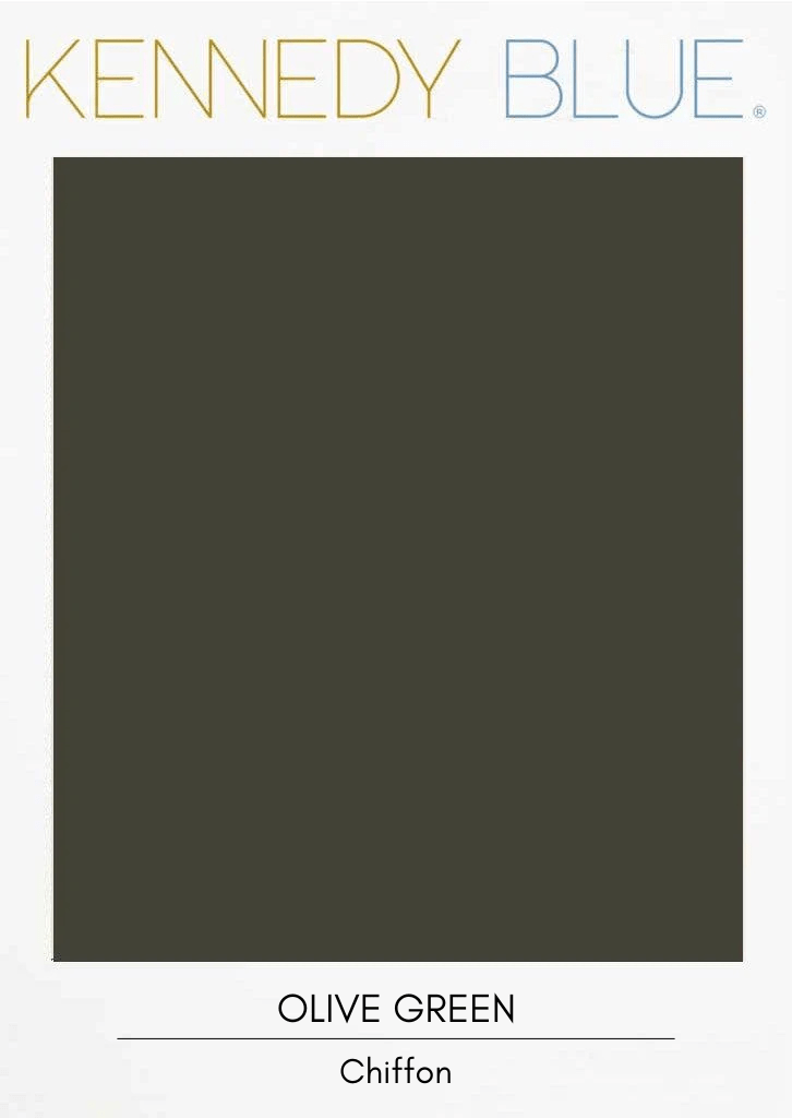 Olive Green|Flat Chiffon Fabric Swatches Color Swatch