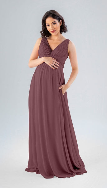 Kennedy Blue Paisley Bridesmaid Dress Rosewood