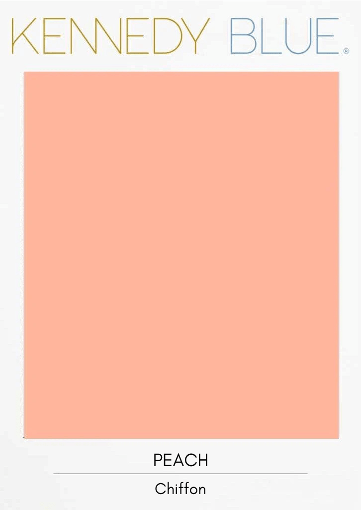 Peach|Flat Chiffon Fabric Swatches Color Swatch