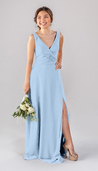 pearl bridesmaid dresses Simple Pearl Pink Charmeuse One Shoulder Floor Length Bridesmaid Dress main image 1