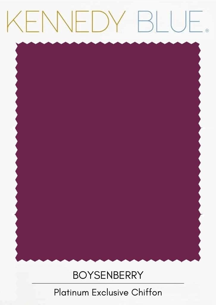 Boysenberry|Flat Chiffon Fabric Swatches Color Swatch
