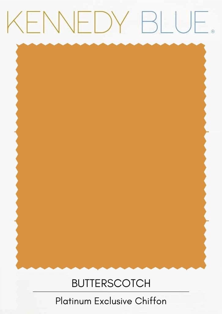 Butterscotch|Flat Chiffon Fabric Swatches Color Swatch