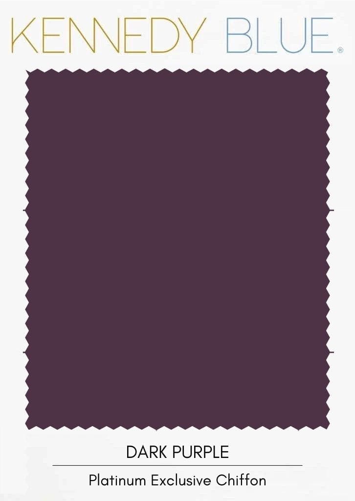 Dark Purple|Flat Chiffon Fabric Swatches Color Swatch