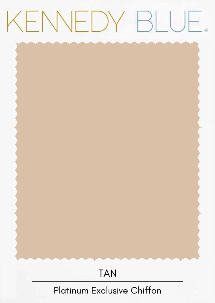 Tan|Flat Chiffon Fabric Swatches Color Swatch