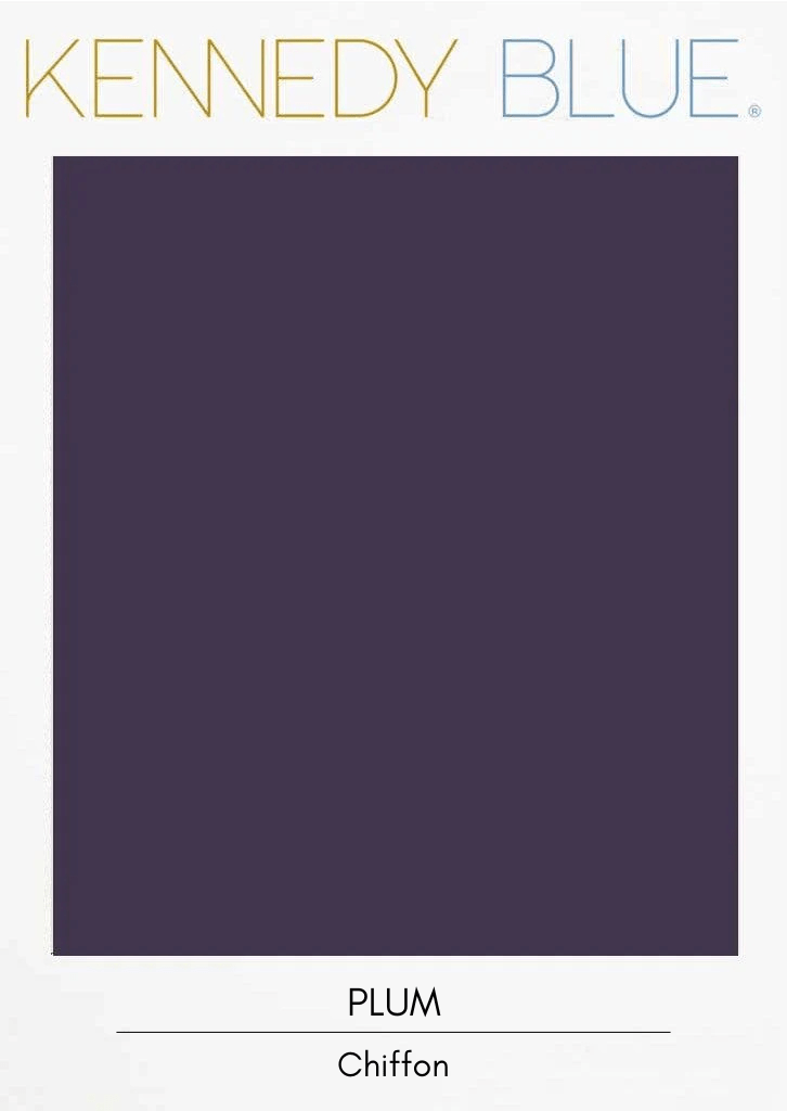 Plum|Flat Chiffon Fabric Swatches Color Swatch