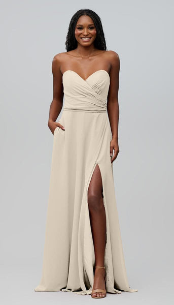 Poppy Strapless Chiffon Bridesmaid Dress | Kennedy Blue Blush Poppy Strapless Chiffon Bridesmaid Dress | Kennedy Blue Blush