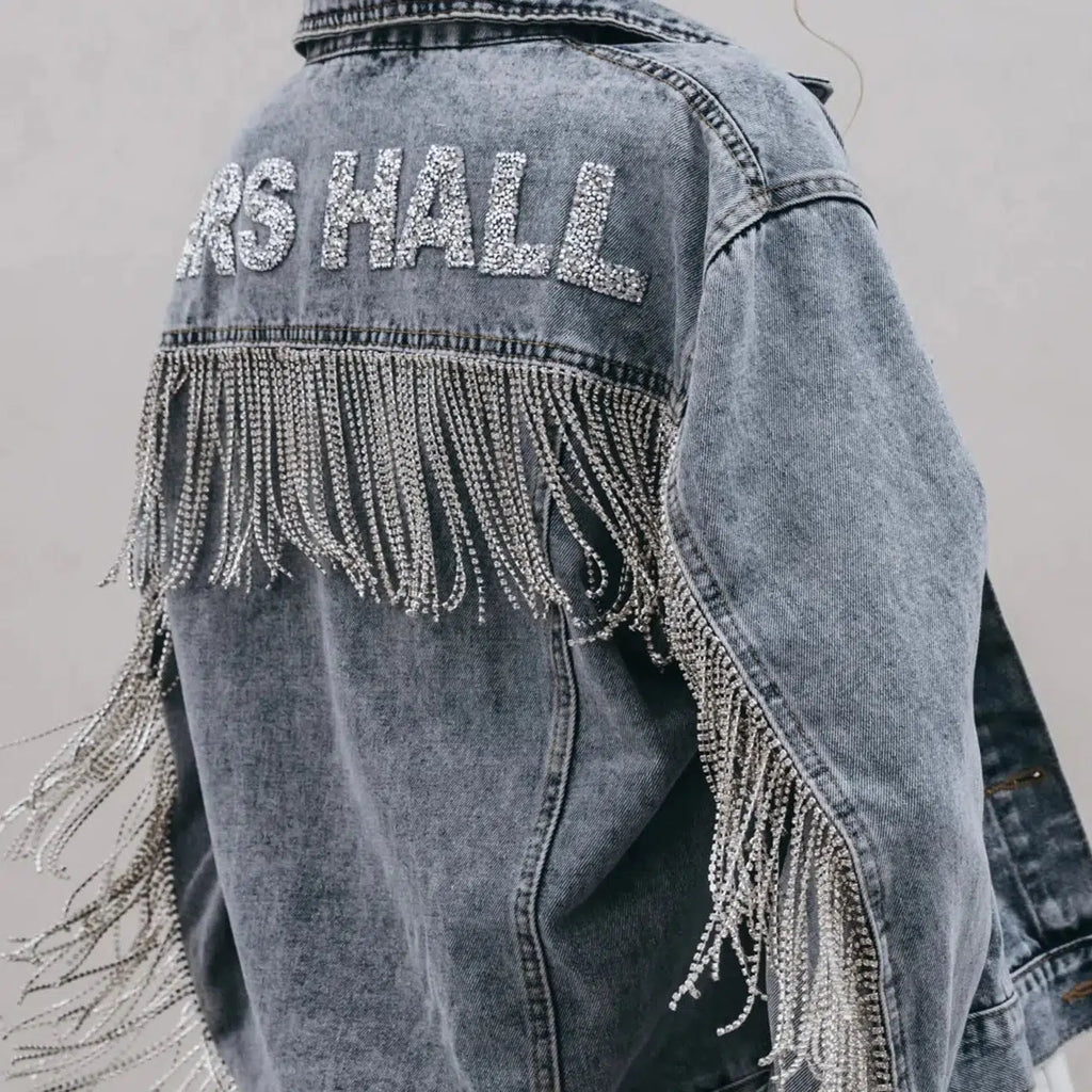 Rhinestone Fringe Jacket