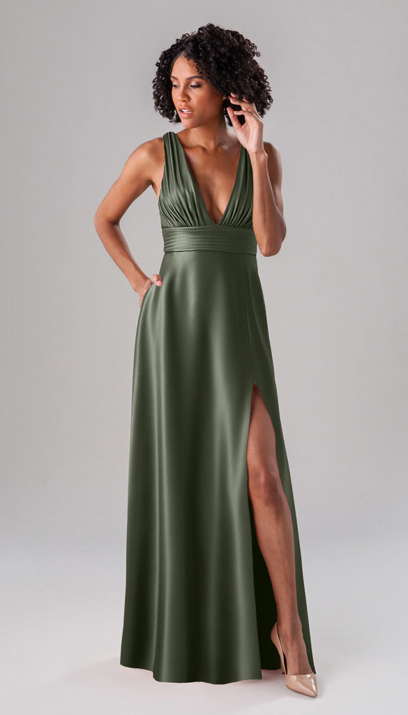 Rose Luxe Satin Bridesmaids Dress