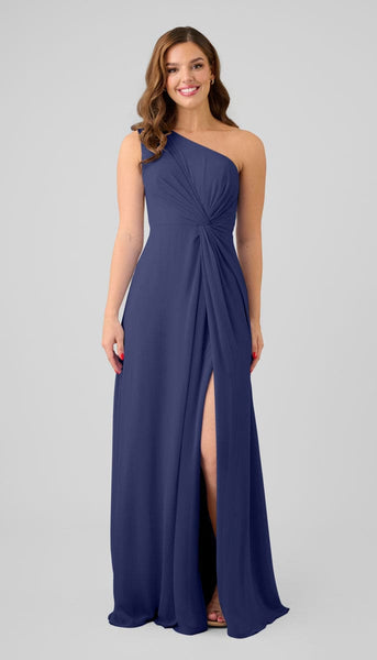 royal blue one shoulder bridesmaid dress Ruth elegant Back Details Indira Embroidered Chiffon Midi Web Collection: Over 42 Color:DustyRose
