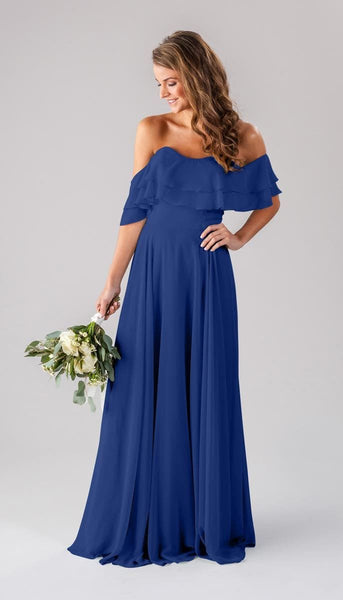cobalt blue dress bridesmaid Cobalt Blue Bridesmaid Dress Matte Satin Size 1X