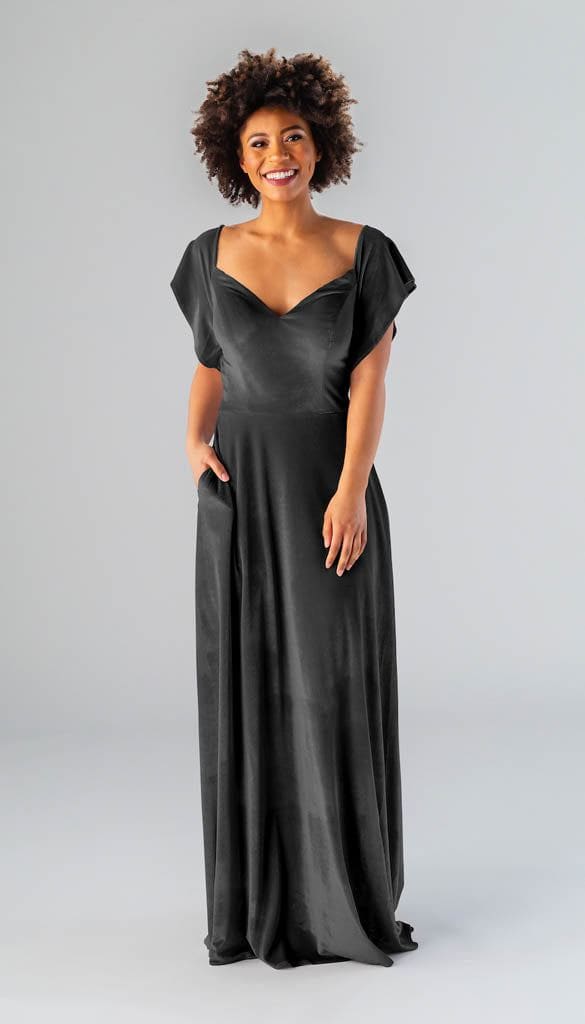 Sample Evelyn Bridesmaid Dress | Kennedy Blue Charcoal Sample Evelyn Bridesmaid Dress | Kennedy Blue Charcoal