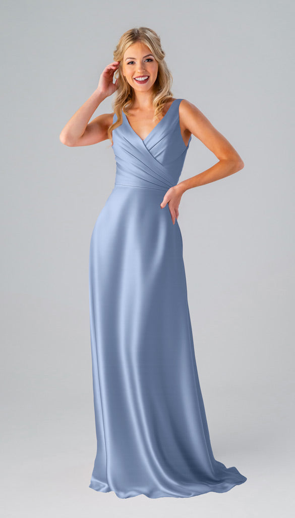 Sample Kristen Luxe Satin Bridesmaid Dress