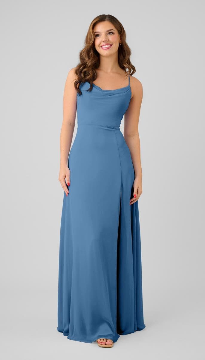 electric blue bridesmaid dresses Royal blue infinity long pleated dress