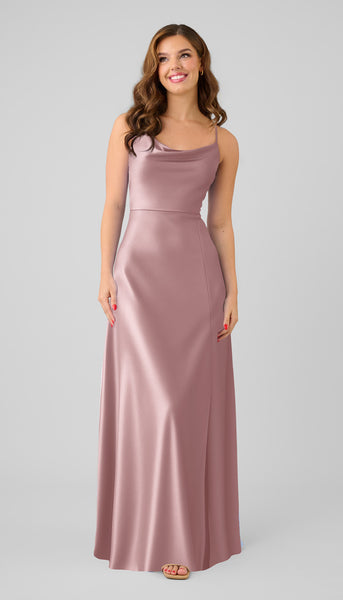 bridesmaid dresses in santa rosa ca Sample Miller Luxe Satin Dress The delicate spaghetti straps