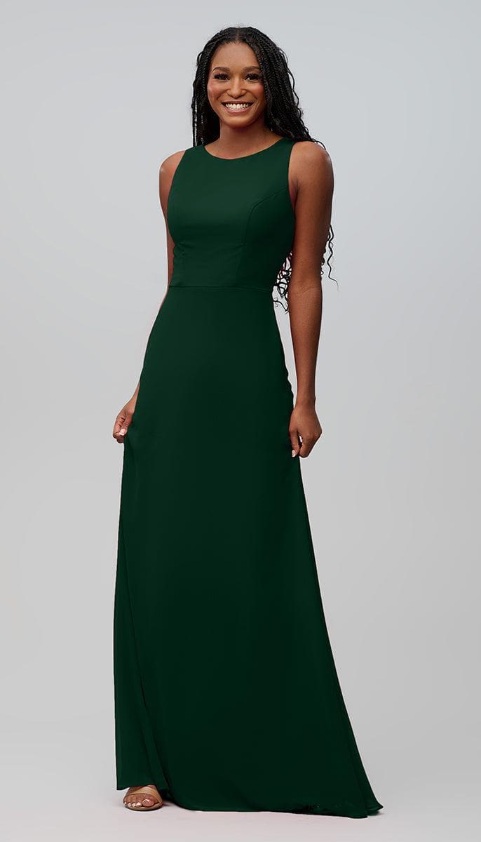 suzanne emerald green dress Gala Olive Square Neckline Maxi Dress Tailored Waist Full Skirt Upcycled Triacetate Elegant Formal Evening Gown Size XS