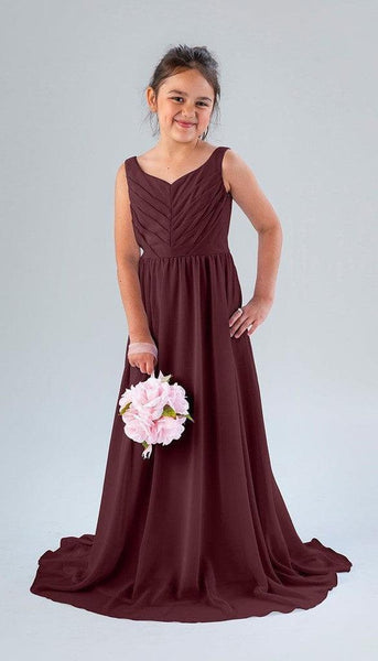 maroon junior bridesmaid dresses Sale Ready-to-Ship Dress Modeled after our best